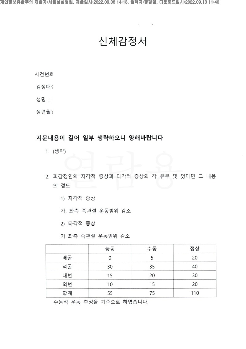 20220908 김분도 9.8 서울성심병원 감정서 도달(정형2)_1.jpg